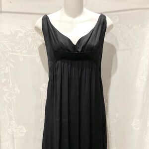 NARCISO RODRIGUEZ Black Bubble Hem Slip Dress 10 $600